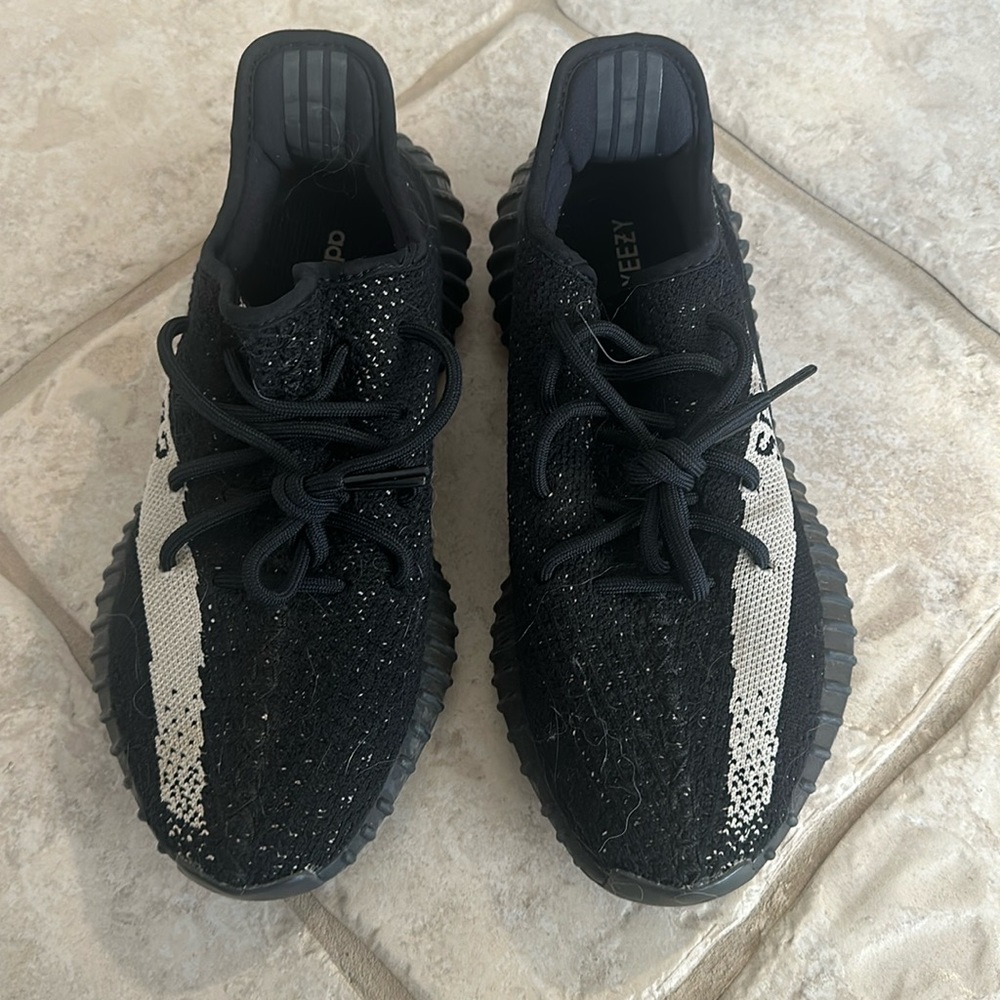 Black and beige Yeezy.